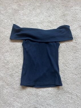 Hollister Navy Blue Pullover Top